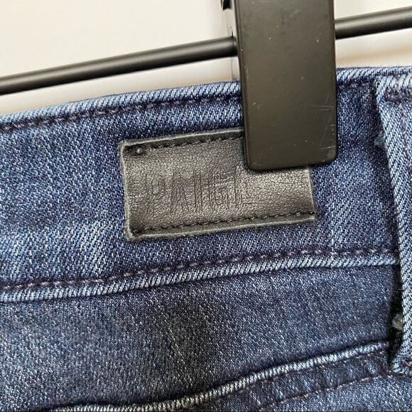 PAIGE Skyline Skinny Jeans Dark Blue Denim Designer 28 - Picture 6 of 16